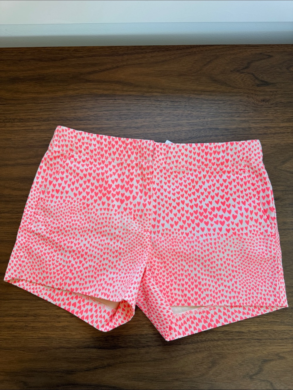 Crewcuts Frankie Size 10 Pink Heart-Print shorts